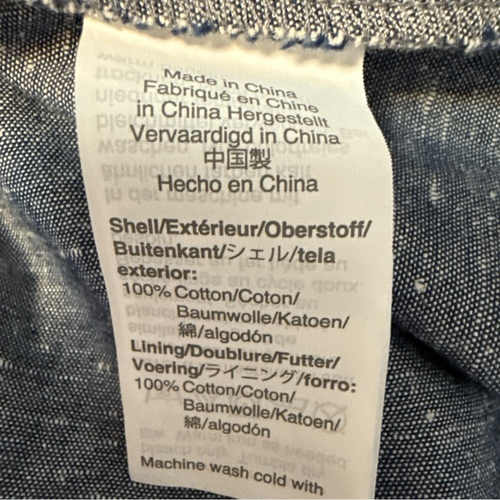 Madewell Chambray Button Front Cross Back Midi Dr… - image 8